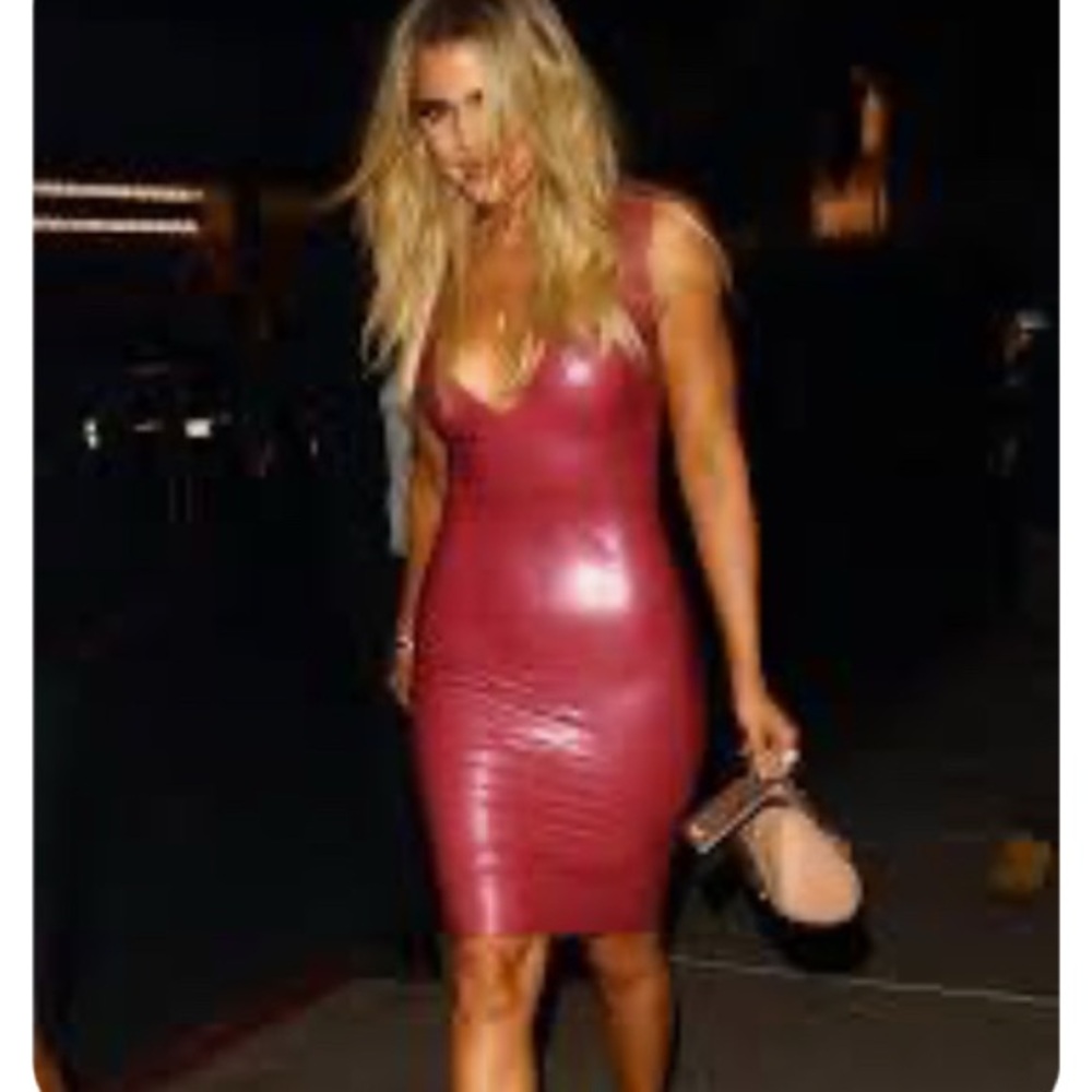 House of CB Glossy Berry Mini Dress